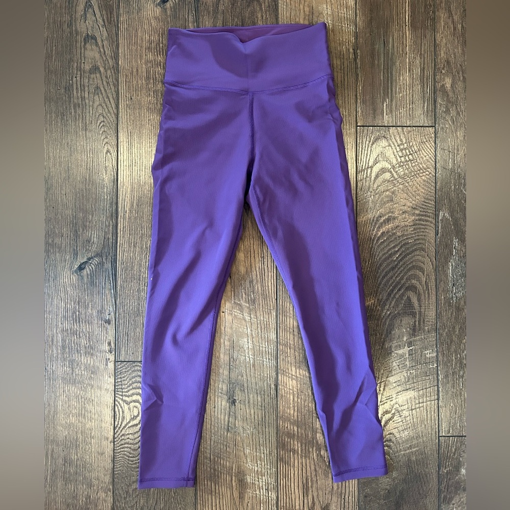 TNA Purple Ribbed Leggings